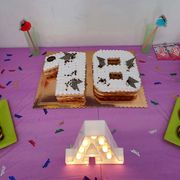 Pastelería La Golosa pastel de cumpleaños en forma de números 
