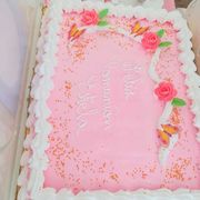 Pastelería La Golosa pastel de comunión rosa